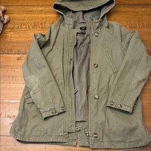 Girls Green Hooded Jacket